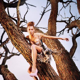 Daria Werbowy is Heaven on Earth for W Magazine’s January Issue by Ryan McGinley_7