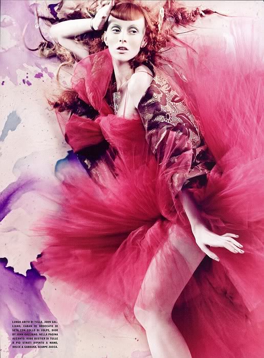 Karen Elson in “Pure Wonder” by Craig McDean for Vogue Italia 2008